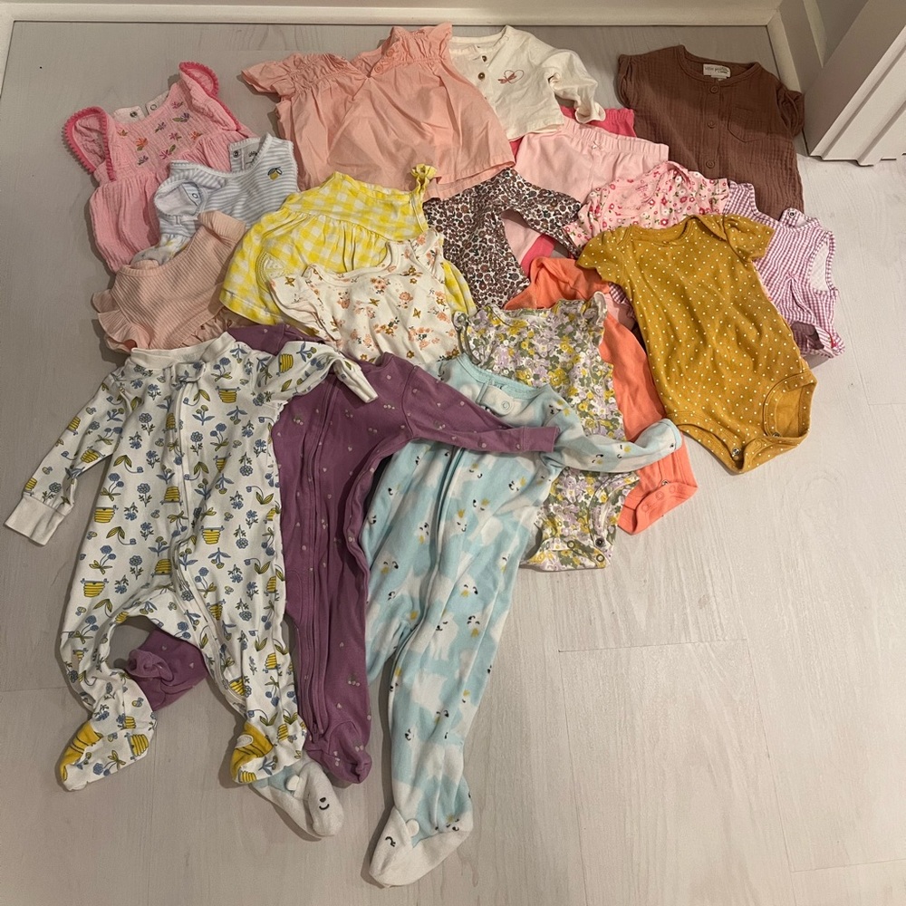 19 Piece - 6 month Baby Girl Clothes
